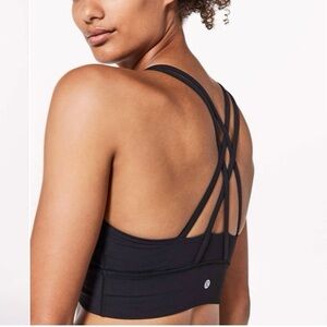 Lululemon Energy Bra ~ Long Line ~ Black ~ Size 8